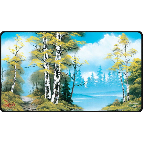 Ultra Pro UP - PLAYMAT - BLACK STITCH - BOB ROSS - Lakeside Path