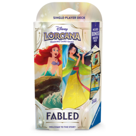 Ravensburger DISNEY LORCANA - FABLED - STARTER DECK - Amber & Sapphire