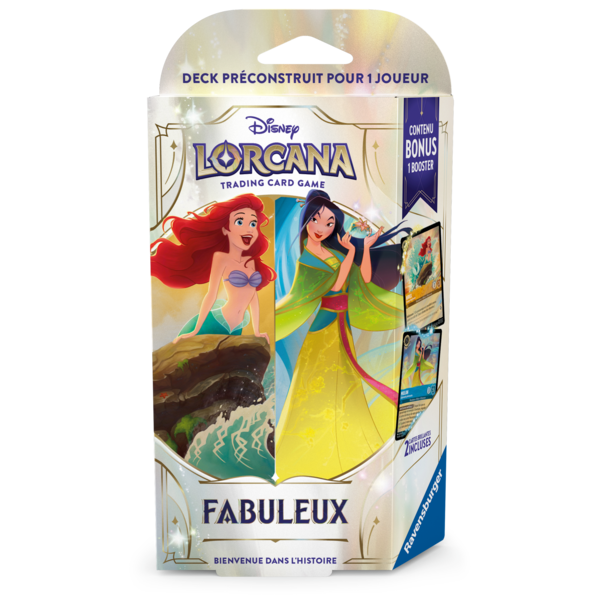 Ravensburger DISNEY LORCANA - FABLED - STARTER DECK (FR) - Ambre & Saphir