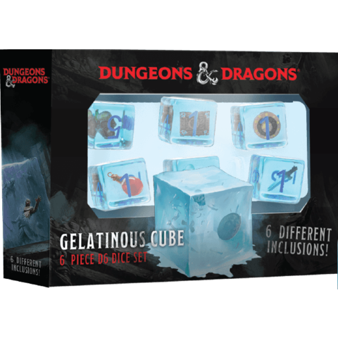 DND - SET OF 6 D6 - Gelatinous Cube