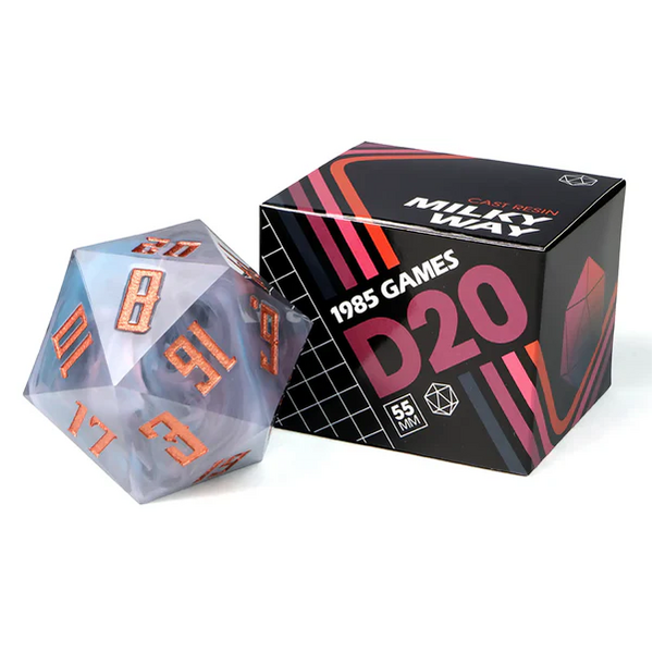 1985 Games 1985 GAMES - MEGA D20 (55mm) - SHARP EDGE - Milky Way