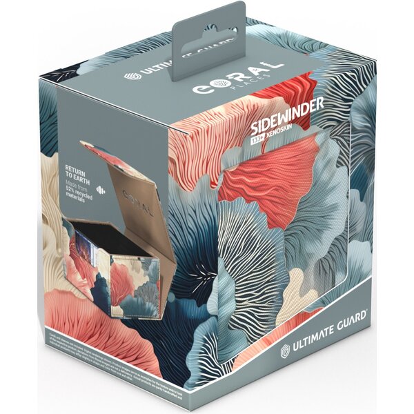 Ultimate Guard UG - DECK BOX (133+) - SIDEWINDER - XENOSKIN - 2025 EXCLUSIVE CORAL - Reef Flowers