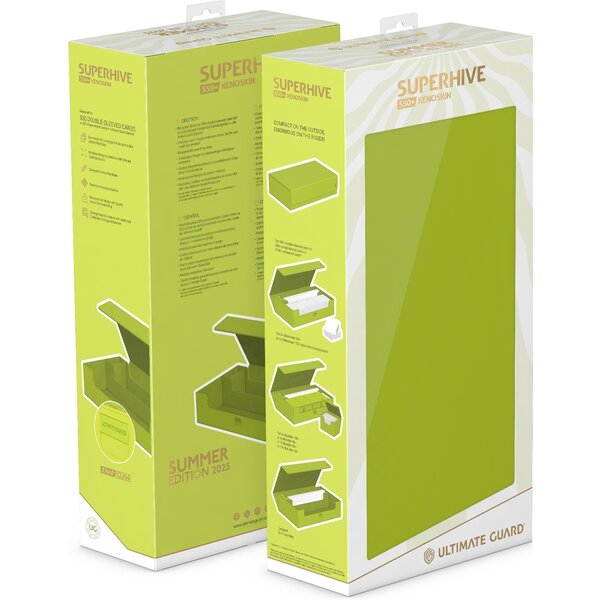 Ultimate Guard UG - DECK CASE - SUPERHIVE (550+) - SUMMER EDITION - Lime