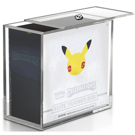 EvoRetro ER - ACRYLIC PROTECTOR - WITH SLIDING LID - FOR POKEMON ETB - Clear