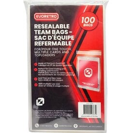 EvoRetro EVORETRO - SLEEVES (100ct) - TEAM BAGS - Resealable