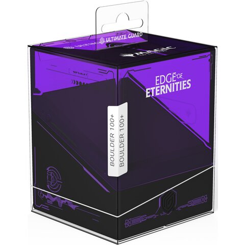 UG - DECK CASE - BOULDER (100+) - MTG - EDGE OF ETERNITIES - Purple