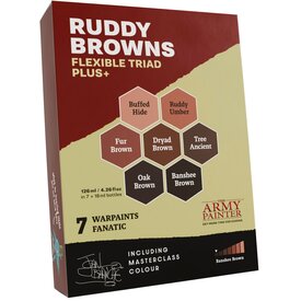 Army Painter ARMY PAINTER - WARPAINTS - FANATIC FLEXIBLE TRIAD PLUS+ - Ruddy Browns