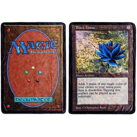 MTG - FLEECE THROW BLANKET - ROYAL PLUSH - Black Lotus