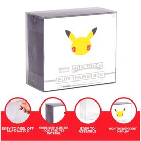 EvoRetro EVORETRO - DISPLAY CASE (5pk) - FOR POKEMON ETB - Clear