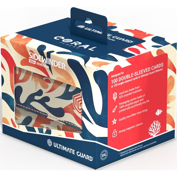 Ultimate Guard UG - DECK CASE - SIDEWINDER (100+) - XENOSKIN - 2025 EXCLUSIVE CORAL - Mellow Sea
