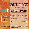 ONE PIECE - SET SAIL EVENT - 18 OCT - à midi