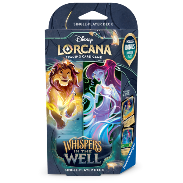 Ravensburger 7 NOV - DISNEY LORCANA - WHISPERS IN THE WELL - STARTER DECK - Amber & Emerald