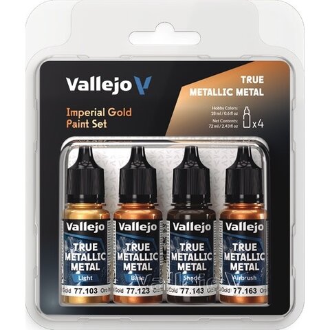 DEC - VALLEJO - PAINT SET - TRUE METALLIC METAL - Imperial Gold