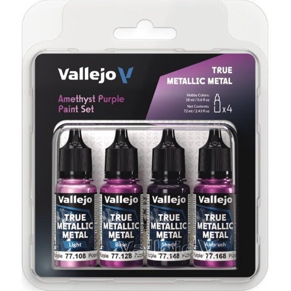 Vallejo FEB - VALLEJO - PAINT SET - TRUE METALLIC METAL - Amethyst Purple