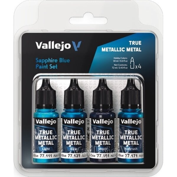 Vallejo VALLEJO - PAINT SET - TRUE METALLIC METAL - Sapphire Blue