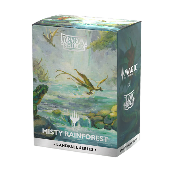 MTG DEC - DRAGON SHIELD - SLEEVES (100ct) - MTG - LANDFALL SERIES - Misty Rainforest