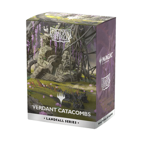 MTG DRAGON SHIELD - SLEEVES (100ct) - MTG - LANDFALL SERIES - Verdant Catacombs