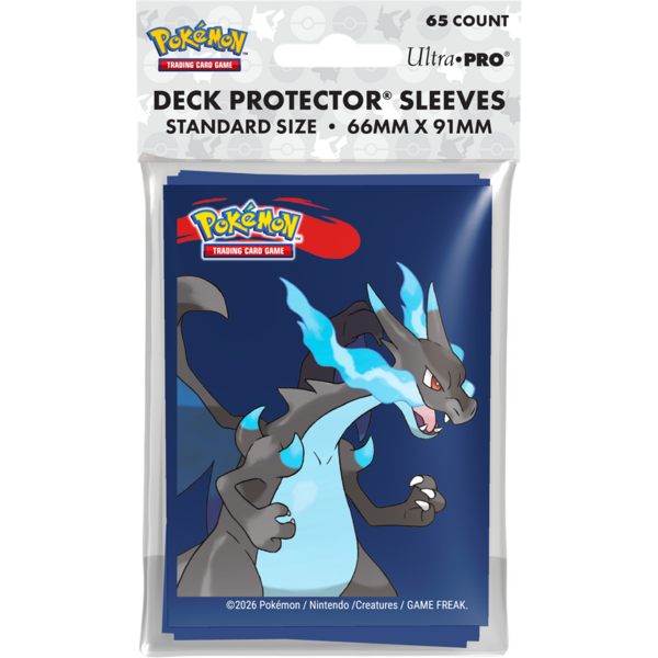 Pokemon UP - D-PRO - SLEEVES (65ct) - POKEMON - Mega Charizard X