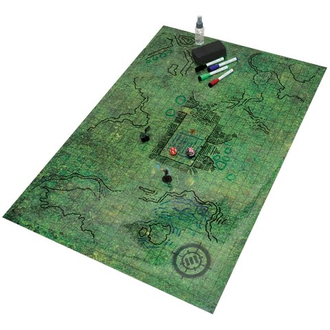 DEC - AP - ENCHANCE TABLETOP - RPG - GRID MAT - Grass Terrain