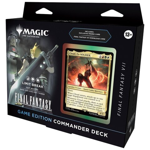 MTG - FINAL FANTASY - COMMANDER DECK - Cloud, Ex-Soldier + FF VII video game
