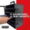 EVORETRO - CASE - ALUMINUM - MINIATURES DISPLAY & CARRY - 5 Metal Trays
