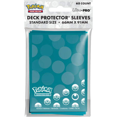 UP - SLEEVES (65ct) - D-PRO - POKEMON - ENERGY TYPE - Darkness