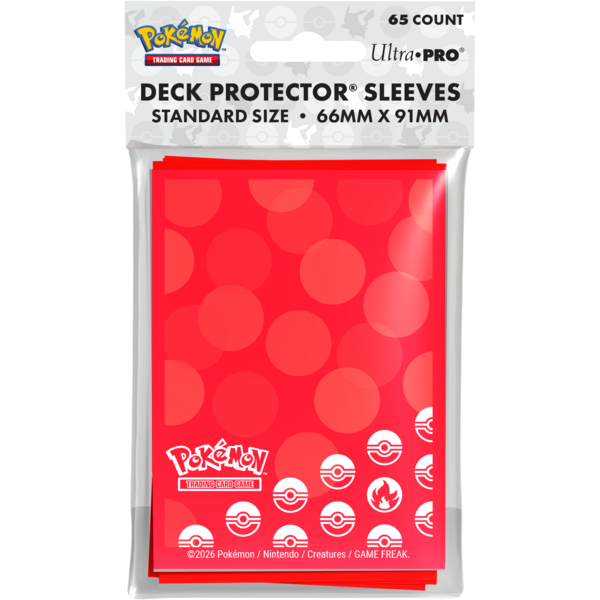 Pokemon UP - SLEEVES (65ct) - D-PRO - POKEMON - ENERGY TYPE - Fire