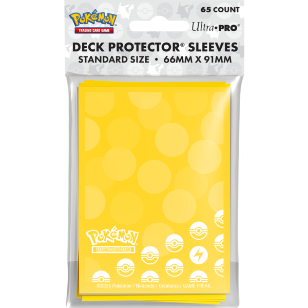 Pokemon UP - SLEEVES (65ct) - D-PRO - POKEMON - ENERGY TYPE - Lightning