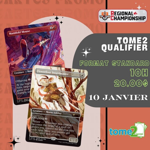 MTG - RCQ F2F - TOME2 Qualifier - 10 janvier - 10h