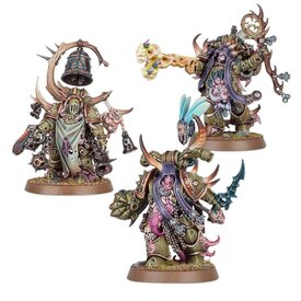 Death Guard 40K - DEATH GUARD - Malignant Plaguecaster, Noxious Blighbringer & Plague Marine Champion