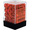 CHESSEX - 36D6 - OPAQUE - Orange/Black