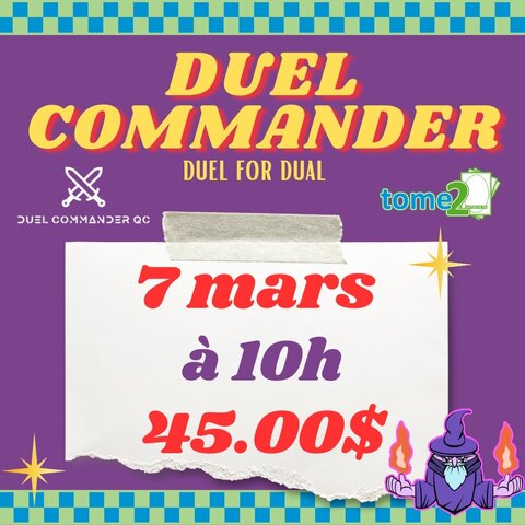MTG - TOURNOIS - DUEL COMMANDER - 7 mars - 10h