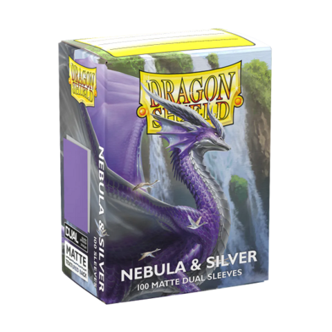 DRAGON SHIELD - SLEEVES (100ct) - DUAL MATTE - Nebula/Silver