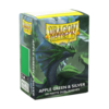 DRAGON SHIELD - SLEEVES (100ct) - DUAL MATTE - Apple Green/Silver