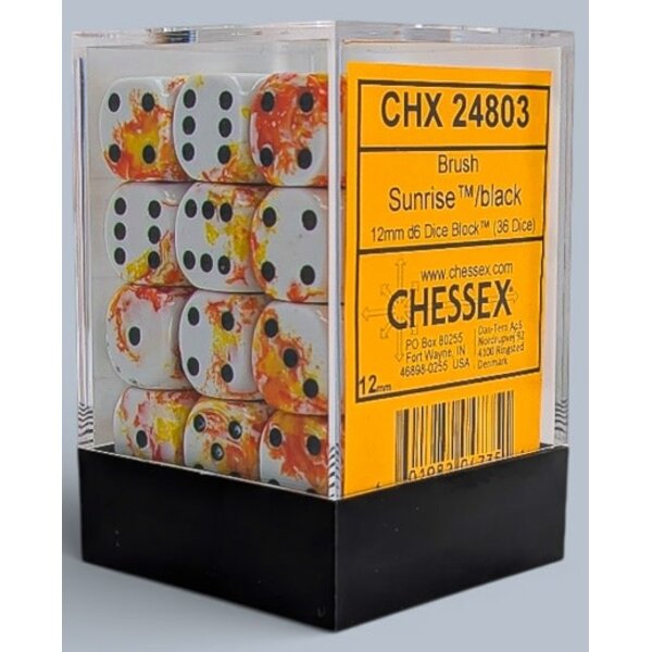 Chessex CHESSEX - 36D6 - Sunrise/Black