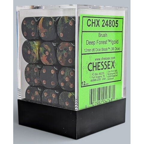 CHESSEX - 36D6 - Depp Forest-Gold