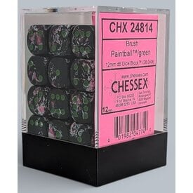 Chessex CHESSEX - 36D6 - Paintball/Green