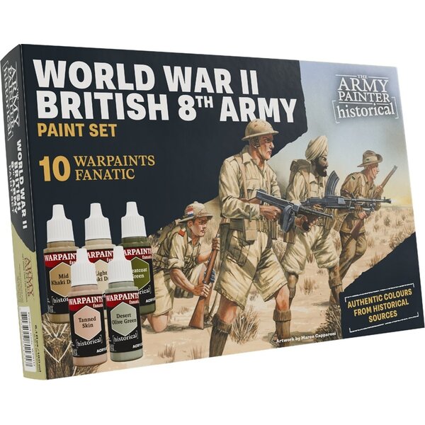 Army Painter 16 MAI - ARMY PAINTER - PAINT SET - HISTORICAL - WW2 British 8th Army