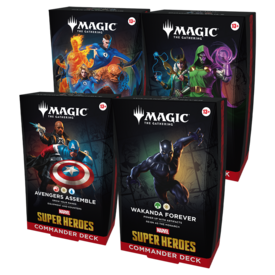 MTG 19 JUIN - MTG - MARVEL SUPER HEROES - COMMANDER DECK - Set of 4