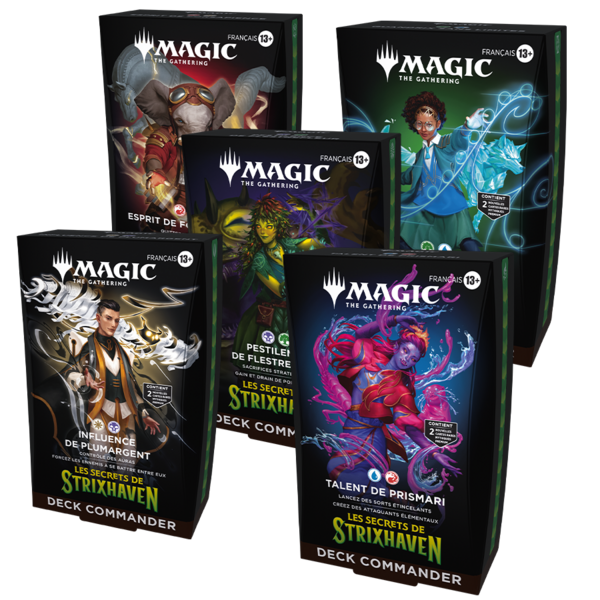 MTG 17 AVRIL - MTG - SECRETS OF STRIXHAVEN - COMMANDER DECK (FR) - Set of 5
