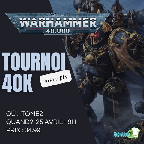 Tournoi 40k  - 25 avril - 2000pts
