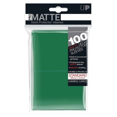 UP - D-PRO - SLEEVES (100ct) - MATTE - Green