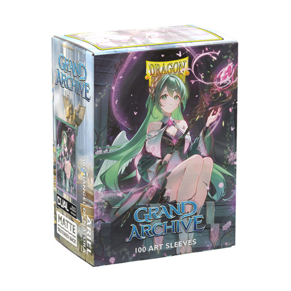 Arcane Tinmen DRAGON SHIELD - SLEEVES (100ct) - GRAND ARCHIVE - Ariel, Archangel of Natura