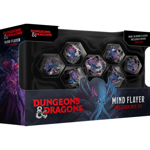 JUIN - DND - 7DIE SET - RESIN - Mind Flayer