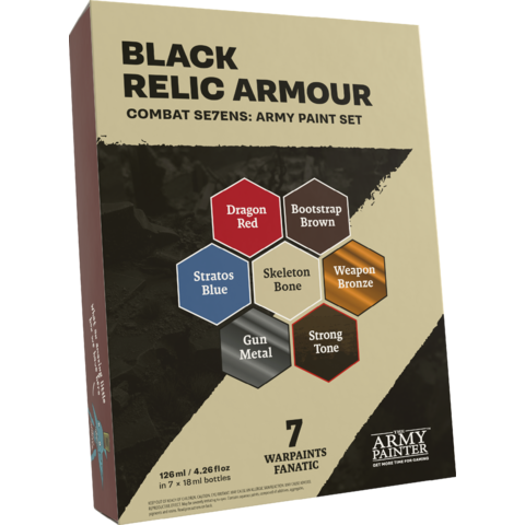 JUIN - ARMY PAINTER - COMBAT SE7ENS - PAINT SET - Black Relic