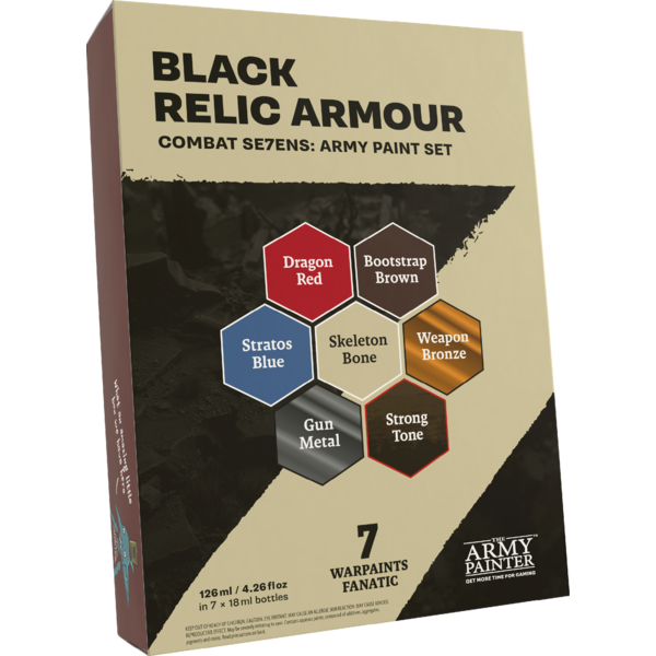 Army Painter JUIN - ARMY PAINTER - COMBAT SE7ENS - PAINT SET - Black Relic
