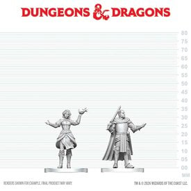 Wizkids DND - UNPAINTED MINI - Knight & Mage Apprentice