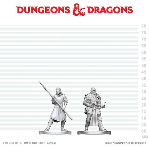 AOÛT - DND - UNPAINTED MINI - Town Guards