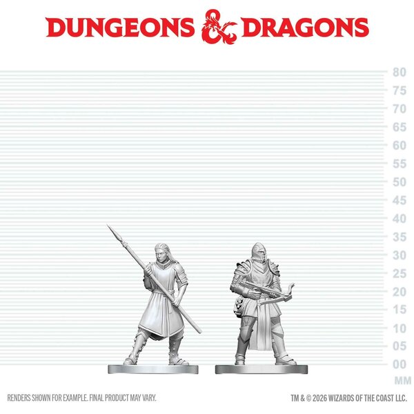 Wizkids AOÛT - DND - UNPAINTED MINI - Town Guards