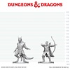 AOÛT - DND - UNPAINTED MINIS - Elf Ranger & Dragonborn Monk